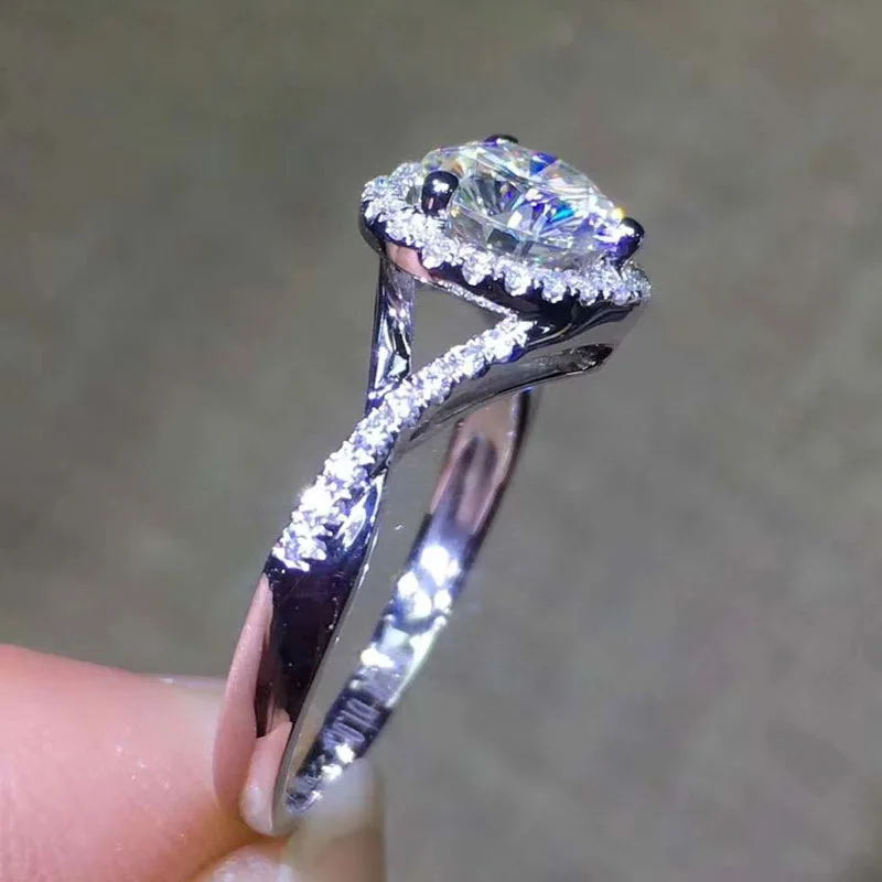 2 Carats Natural Diamond Gemstone S925 Sterling Silver Ring Heart Anillos De Wedding Silver 925 Jewelry Bizuteria Ring for Women
2 Carats Natural Diamond Gemstone S925 Sterling Silver Ring Heart Anillos De Wedding Silver 925 Jewelry Bizuteria Ring for Women