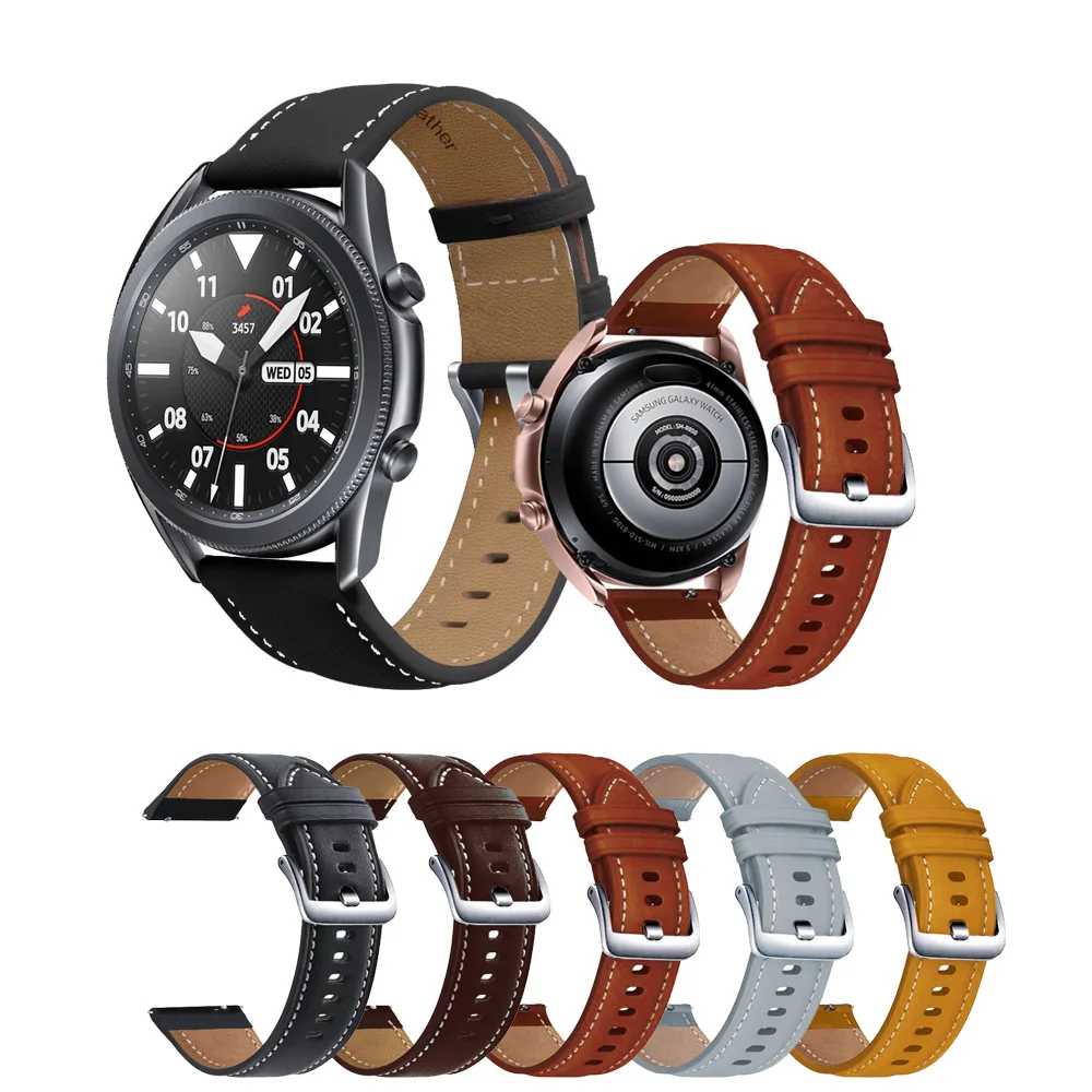 Ремешок кожаный для Samsung Galaxy Watch 3 45 мм/Gear S3/46 мм, спортивный браслет для наручных часов 22 мм, GT2 Pro 46 мм, 20 мм
Ремешок кожаный для Samsung Galaxy Watch 3 45 мм/Gear S3/46 мм, спортивный браслет для наручных часов 22 мм, GT2 Pro 46 мм, 20 мм