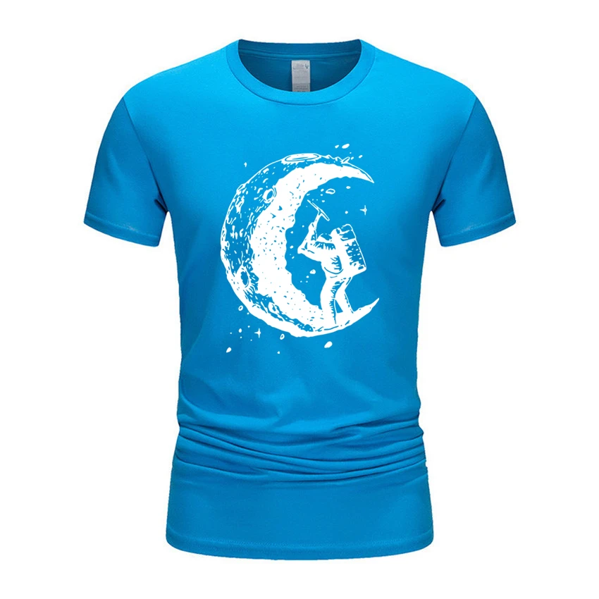 2020 summer letter printing T-shirt men's fashion moon landing solid color casual short-sleeved round neck cotton T-shirt top
2020 summer letter printing T-shirt men's fashion moon landing solid color casual short-sleeved round neck cotton T-shirt top