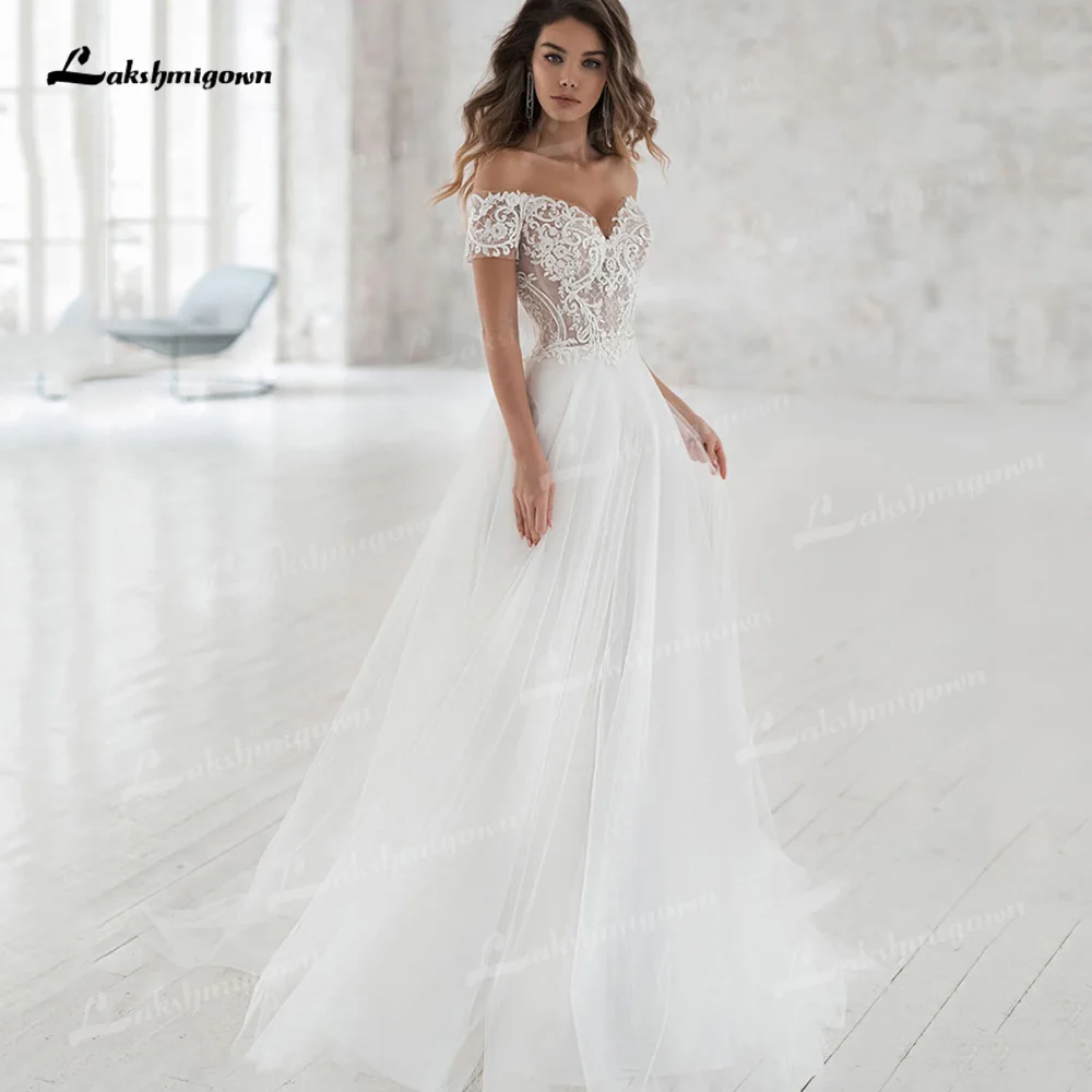 Bohemian Tulle A-Line Wedding Dresses Sweetheart Neck Short Sleeve Sweep/Brush Train Bride Gowns Appliques Vestidos De Novia
Bohemian Tulle A-Line Wedding Dresses Sweetheart Neck Short Sleeve Sweep/Brush Train Bride Gowns Appliques Vestidos De Novia
