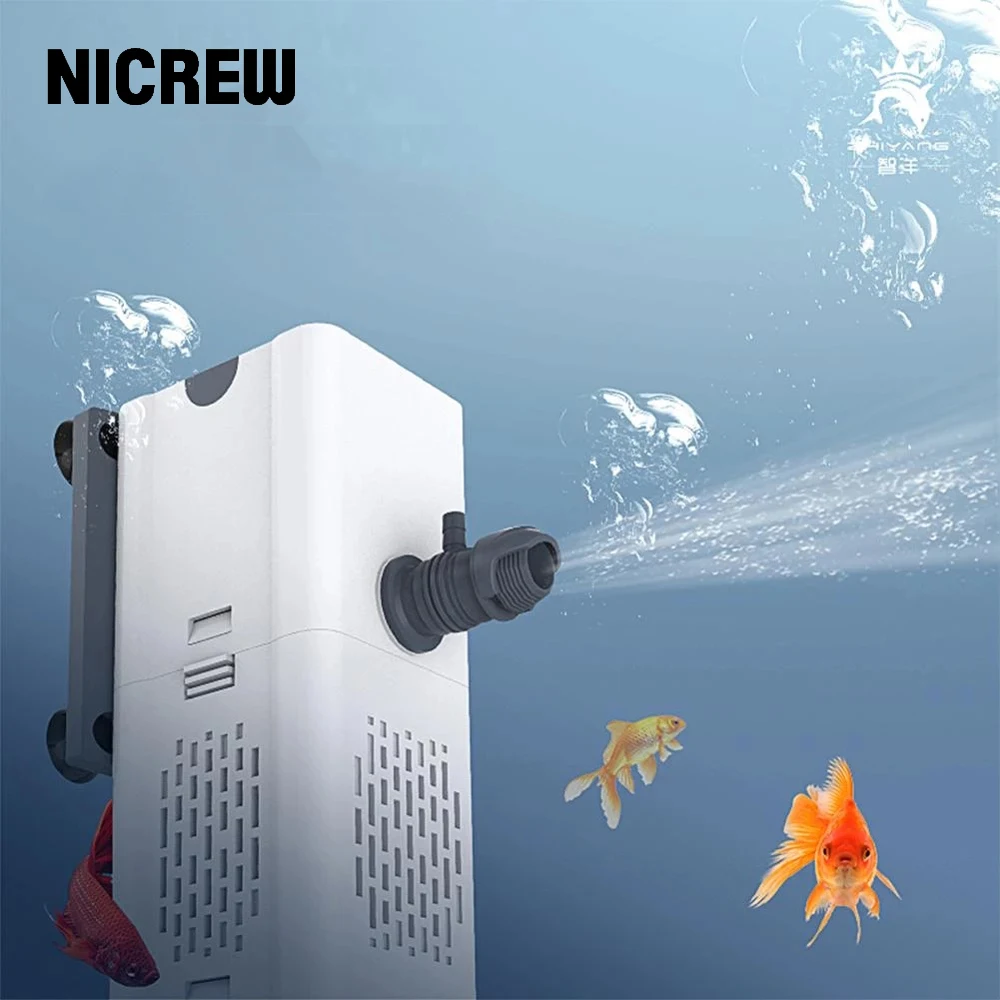 NICREW 4 in 1 Aquarium Powerhead Pump Internal Filter Fish Tank Submersible Aquarium Oxygen Air Pump Wave Pump 110-220V 6-30W
NICREW 4 in 1 Aquarium Powerhead Pump Internal Filter Fish Tank Submersible Aquarium Oxygen Air Pump Wave Pump 110-220V 6-30W