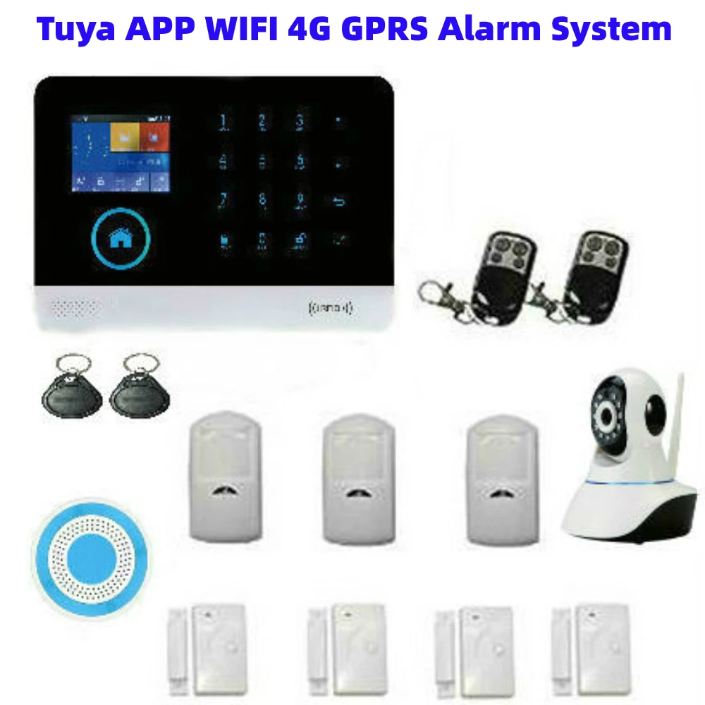 Система охранной сигнализации Tuya, Wi-Fi, 4G, GPRS, IP-камера, беспроводная сирена, русский, испанский, голландский, польский, итальянский язык
Система охранной сигнализации Tuya, Wi-Fi, 4G, GPRS, IP-камера, беспроводная сирена, русский, испанский, голландский, польский, итальянский язык