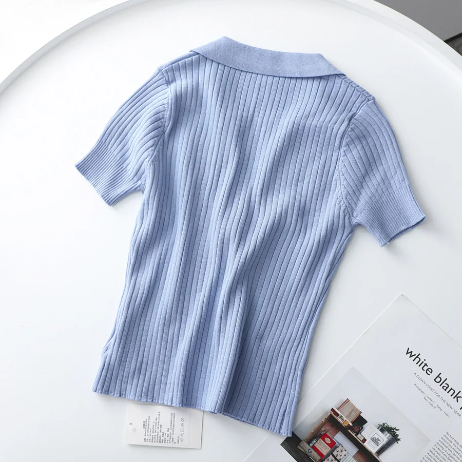 Summer Vintage Polo Shirts Women Sexy Top Cropped Rib Short Sleeve T-shirts Solid Slim Fit Female Tees Mujer Camisetas
Summer Vintage Polo Shirts Women Sexy Top Cropped Rib Short Sleeve T-shirts Solid Slim Fit Female Tees Mujer Camisetas