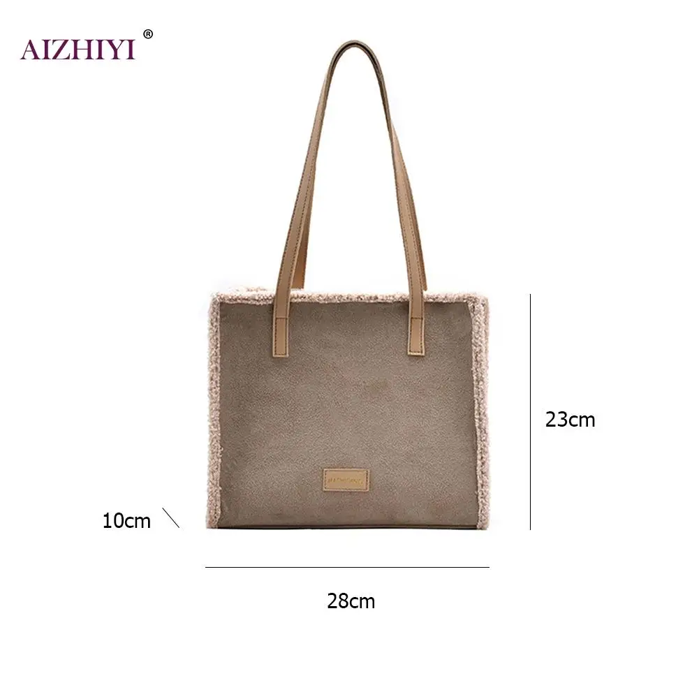 Casual Suede Plush Commuter Shoulder Bag Women Underarm Tote Street Portable Underarm Handbag Pouches
Casual Suede Plush Commuter Shoulder Bag Women Underarm Tote Street Portable Underarm Handbag Pouches