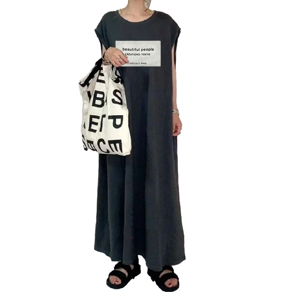 Japanese Style Summer Nice Pop Retro Design Temperament Letter Printing Solid Color Round Neck Loose Casual Women's Dress
Japanese Style Summer Nice Pop Retro Design Temperament Letter Printing Solid Color Round Neck Loose Casual Women's Dress