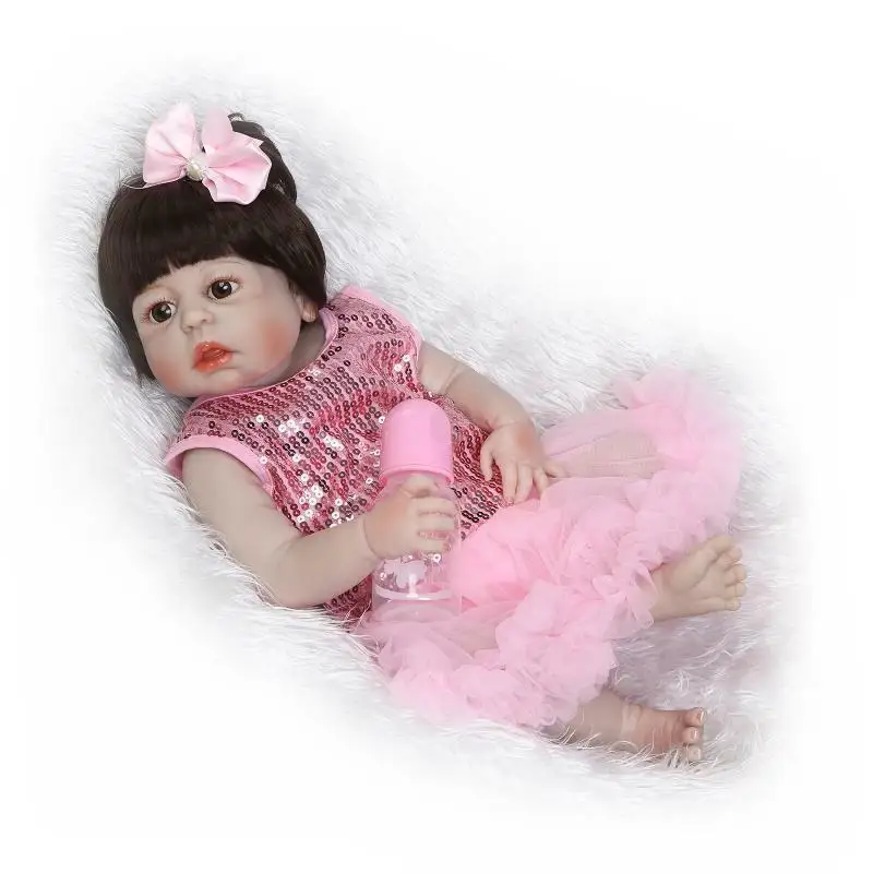 22'' Reborn Silicone Baby Sweet Girl Doll Full Body Vinyl Washable Newborn Gifts Silicone Reborn Baby Dolls
22'' Reborn Silicone Baby Sweet Girl Doll Full Body Vinyl Washable Newborn Gifts Silicone Reborn Baby Dolls