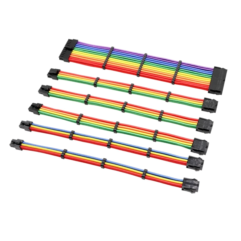 Комплект базового удлинительного кабеля, радужные цвета, 1 шт. Atx 24Pin/Eps 4 + 4Pin/2 шт. Pci-E 6Pin /2 шт. 6 + 2Pin Удлинительный кабель
Комплект базового удлинительного кабеля, радужные цвета, 1 шт. Atx 24Pin/Eps 4 + 4Pin/2 шт. Pci-E 6Pin /2 шт. 6 + 2Pin Удлинительный кабель