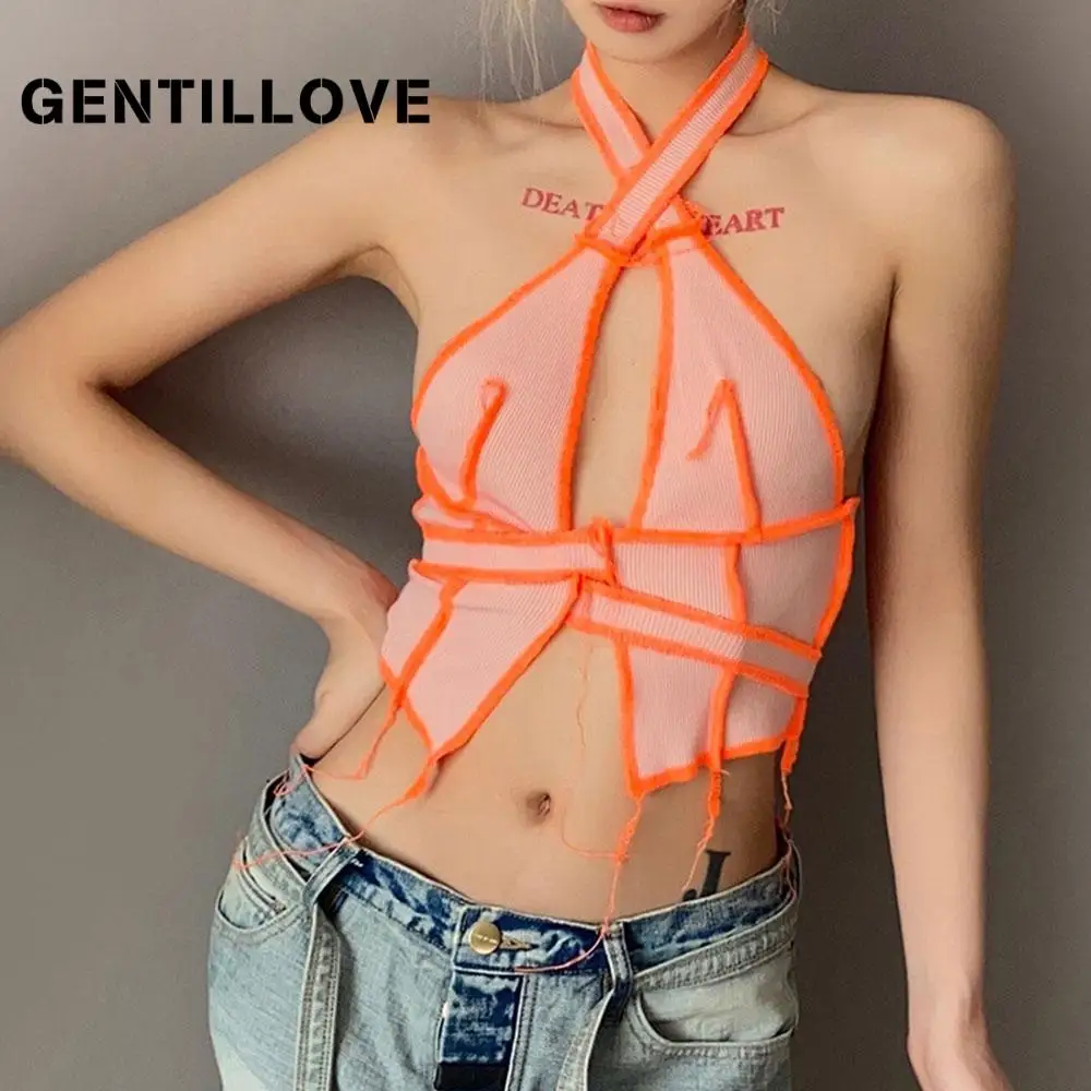 Gentillove 2021, Женский Бандаж, вязаный яркий декор, майка для вечерние ринки, клуба, пэчворк, летняя сексуальная майка с лямкой на шее и открытой с...
Gentillove 2021, Женский Бандаж, вязаный яркий декор, майка для вечерние ринки, клуба, пэчворк, летняя сексуальная майка с лямкой на шее и открытой с...
