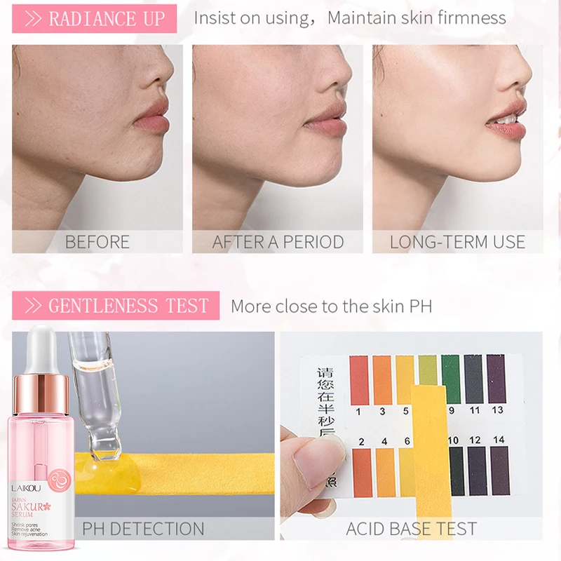 LAIKOU 17ML Japan Sakura Serum Nourish Essense Oil Control Brightening Rejuvenation Skin Whitening Serum Skin Care Facecare
LAIKOU 17ML Japan Sakura Serum Nourish Essense Oil Control Brightening Rejuvenation Skin Whitening Serum Skin Care Facecare