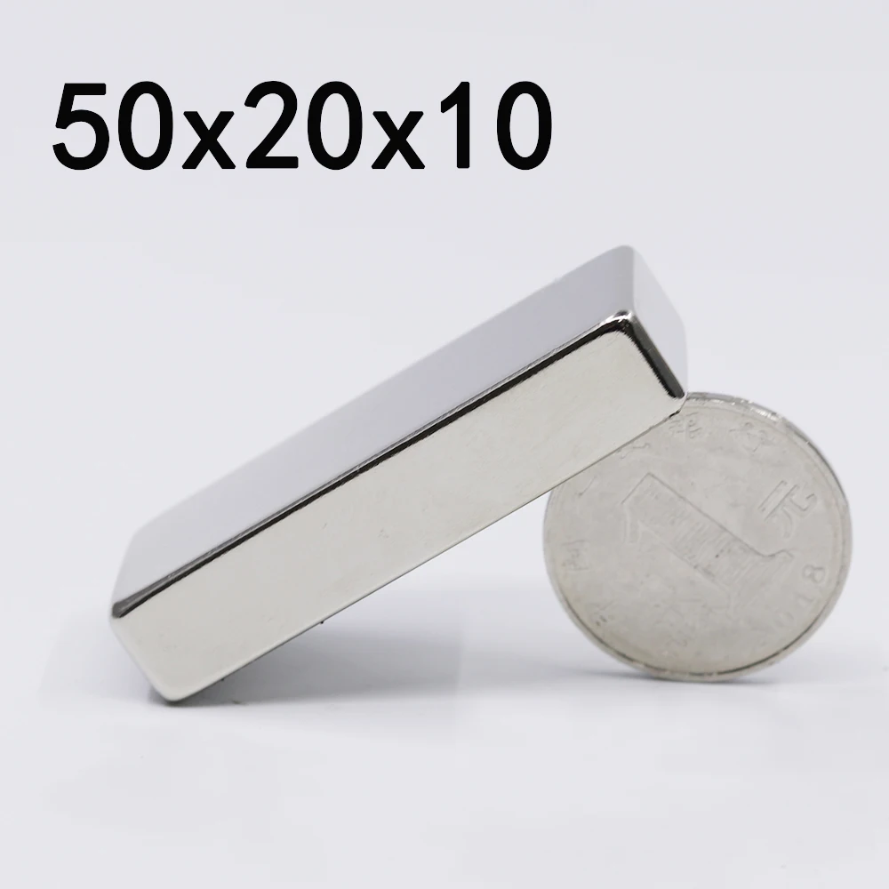 1/2/5Pcs 50x20x10 Neodymium Magnet 50mm x 20mm x 10mm N35 NdFeB Block Super Powerful Strong Permanent Magnetic imanes
1/2/5Pcs 50x20x10 Neodymium Magnet 50mm x 20mm x 10mm N35 NdFeB Block Super Powerful Strong Permanent Magnetic imanes