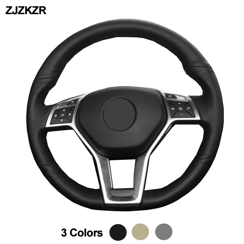 Car Steering-Wheel Cover Wrap Black Beige Gray Hand Sewing For Mercedes Benz A-Class 2013-2015 CLA-Class C-Class Sport 13-2014
Car Steering-Wheel Cover Wrap Black Beige Gray Hand Sewing For Mercedes Benz A-Class 2013-2015 CLA-Class C-Class Sport 13-2014