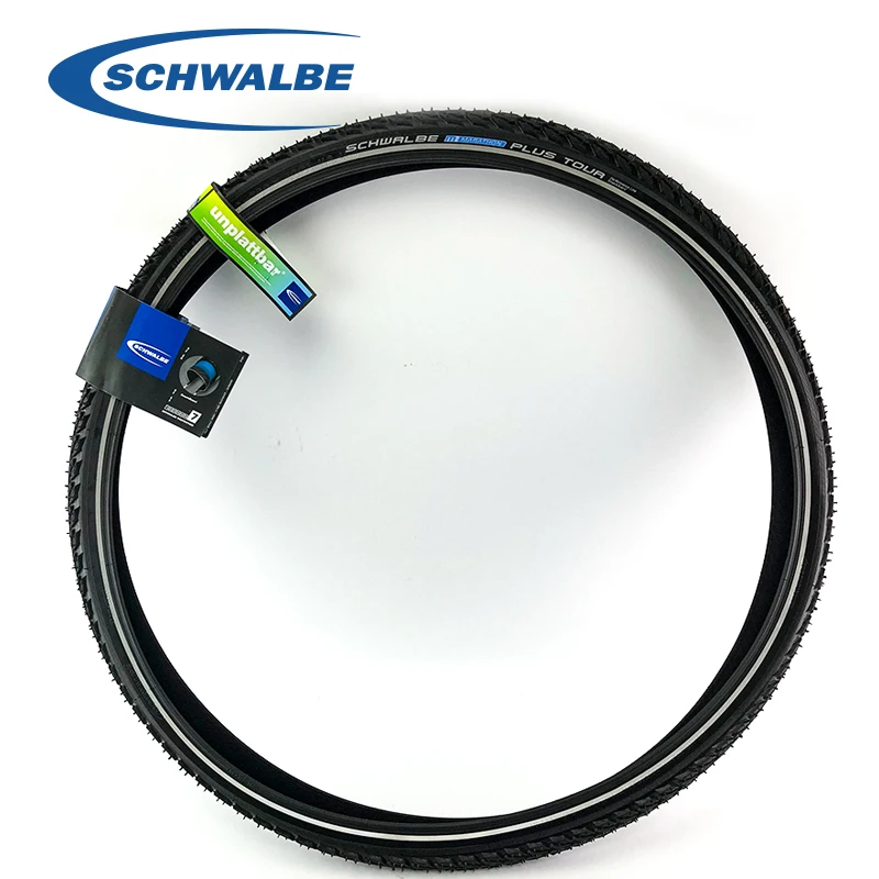Шина велосипедная Schwalbe Marathon PLUS TOUR 700x40C 28x1,6 42-622, со стальной проволокой
Шина велосипедная Schwalbe Marathon PLUS TOUR 700x40C 28x1,6 42-622, со стальной проволокой