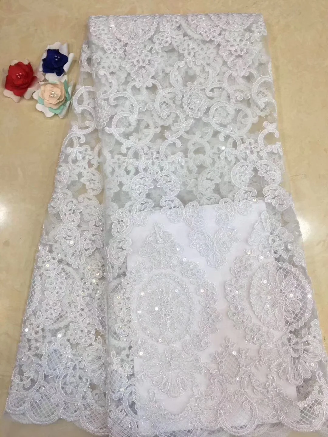 2021 French Net Lace Fabric Flower African Tulle Mesh Lace Fabric High Quality Nigerian Lace Fabric 5 Yards D28
2021 French Net Lace Fabric Flower African Tulle Mesh Lace Fabric High Quality Nigerian Lace Fabric 5 Yards D28