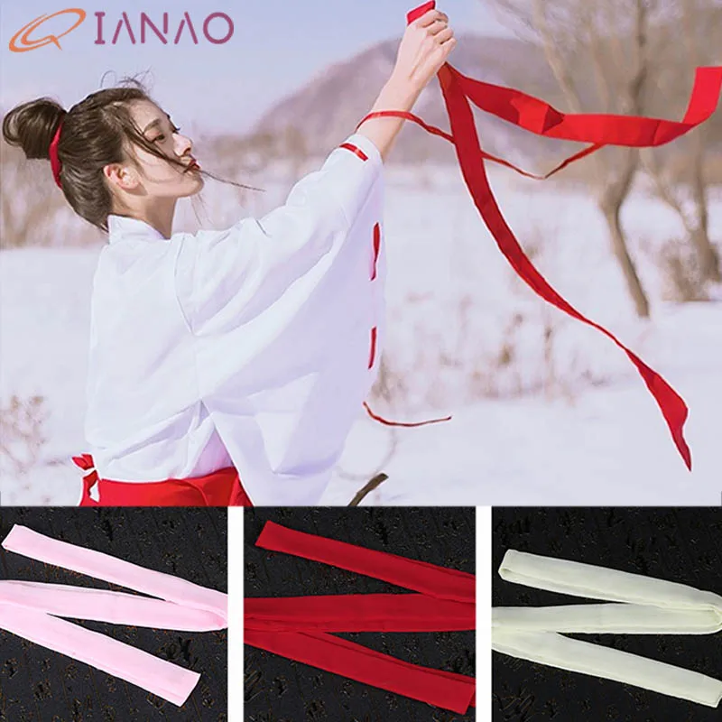 QIANAO древняя повязка для волос головной убор лента Hanfu на голову шифоновая веревка