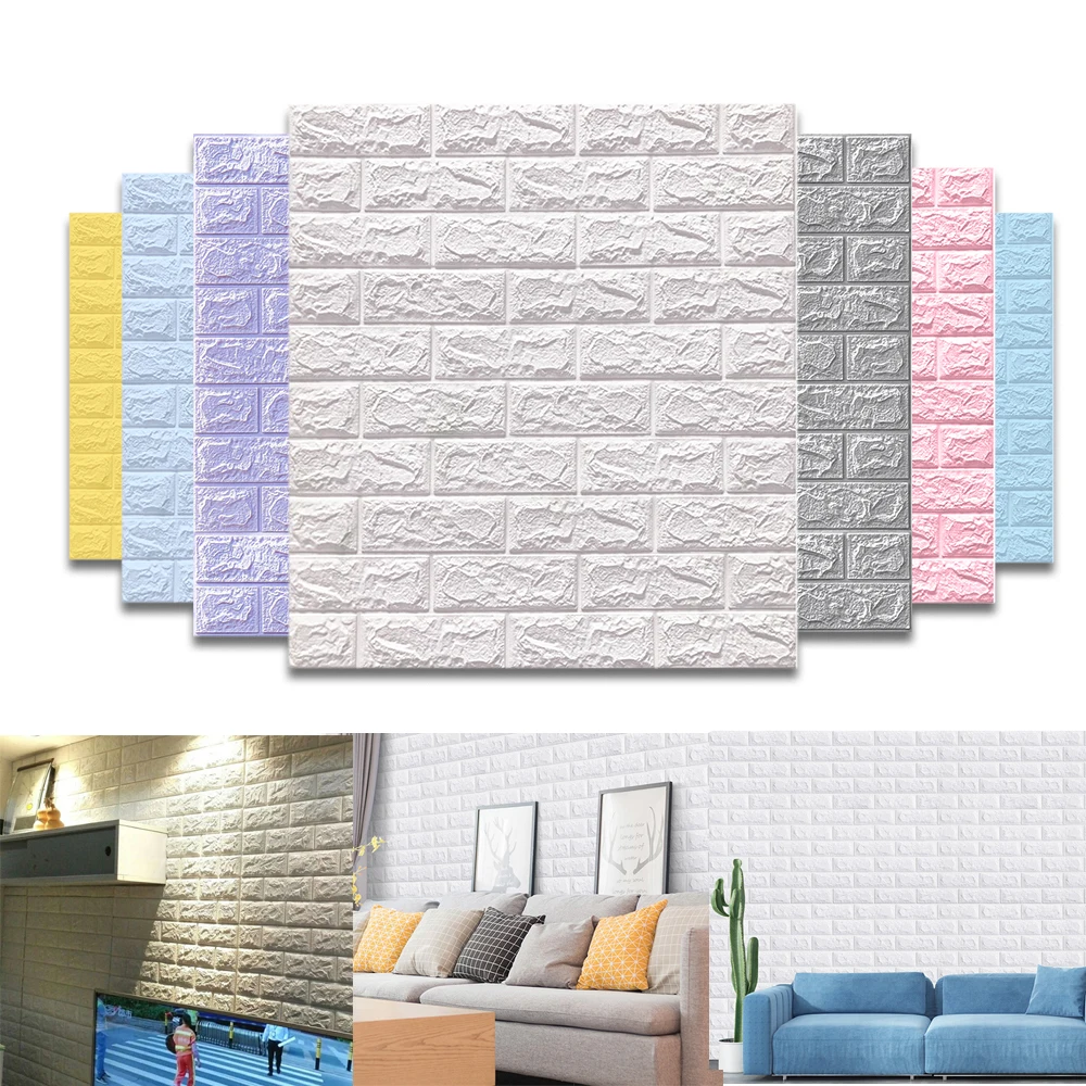 Waterproof DIY Self Adhesive For Living Room Kitchen TV Backdrop 70x77 cm 3D Wall Sticker Wallpaper Imitation Brick 10 Pcs
Waterproof DIY Self Adhesive For Living Room Kitchen TV Backdrop 70x77 cm 3D Wall Sticker Wallpaper Imitation Brick 10 Pcs