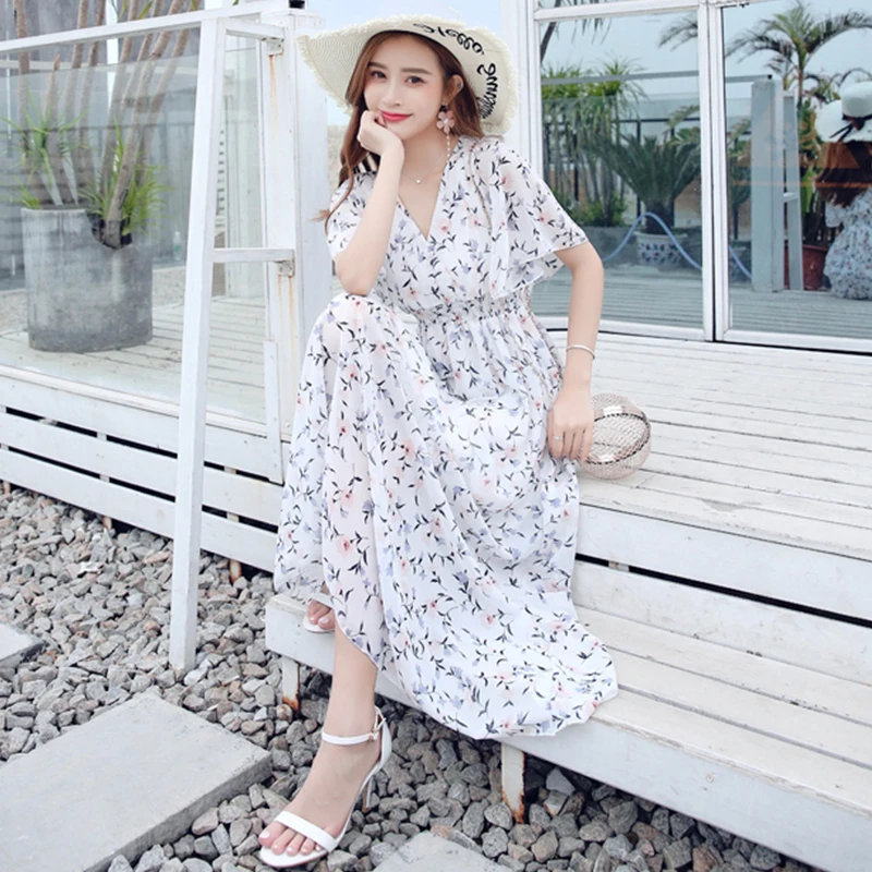 EHQAXIN Summer Plus Size Ladies Floral Dress Fashion V-Neck Short Sleeve Chiffon Long Dresses Bohemian Style Beach Holiday S-3XL
EHQAXIN Summer Plus Size Ladies Floral Dress Fashion V-Neck Short Sleeve Chiffon Long Dresses Bohemian Style Beach Holiday S-3XL