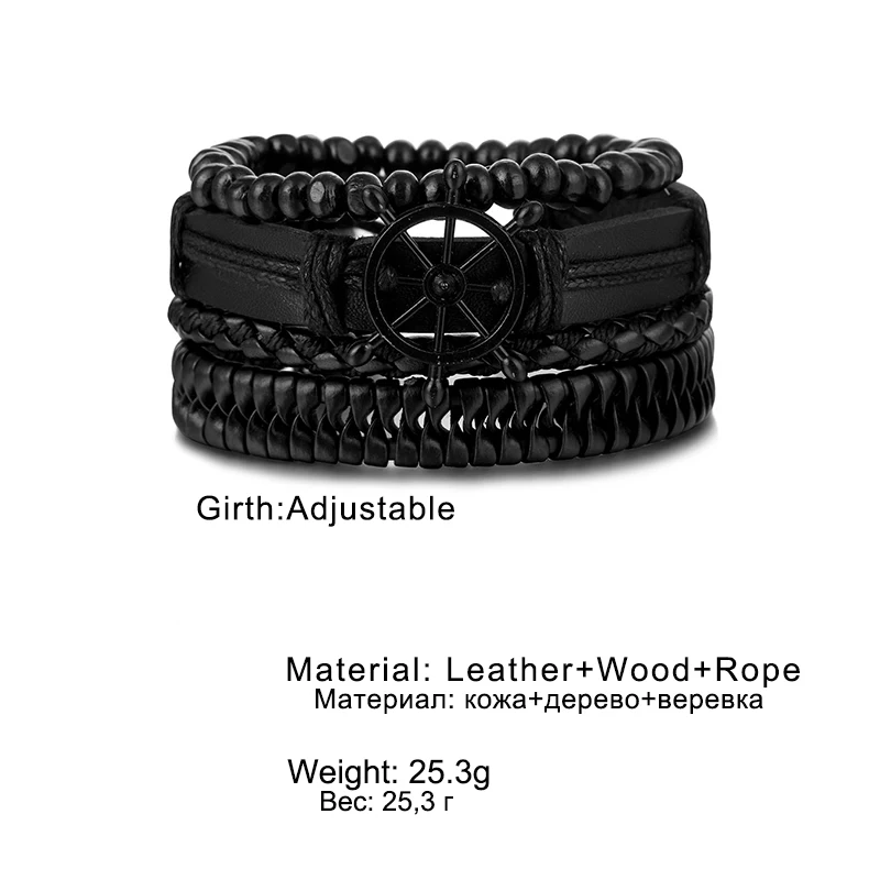 IFMIA Mix 4Pcs/ Set Braided Wrap Leather Bracelets for Men Women Vintage Wooden Beads Ethnic Tribal Wristbands Bracelet Gift for
IFMIA Mix 4Pcs/ Set Braided Wrap Leather Bracelets for Men Women Vintage Wooden Beads Ethnic Tribal Wristbands Bracelet Gift for