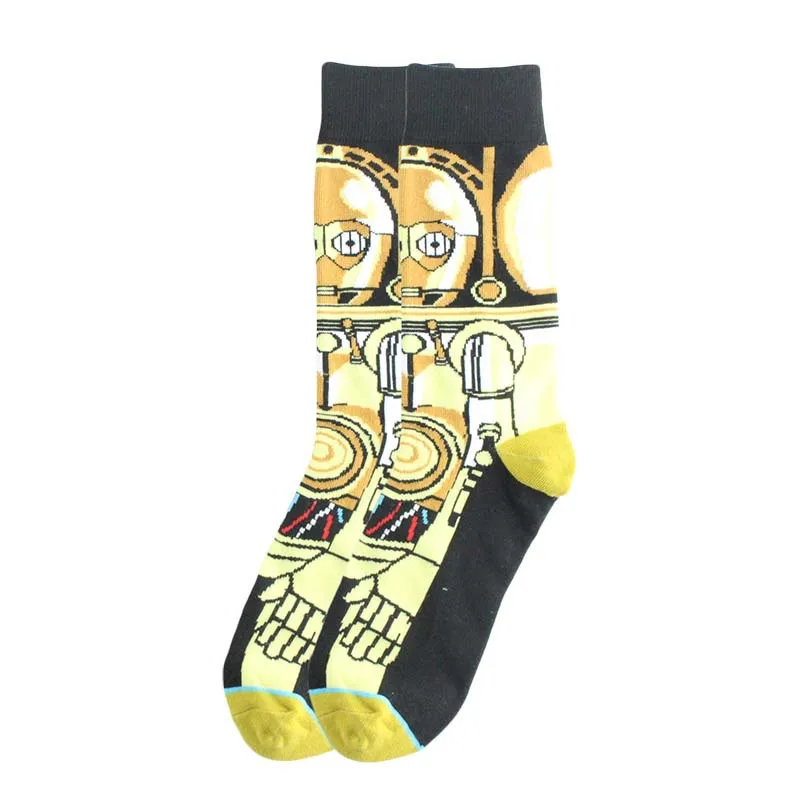 European and American personality cartoon male socks casual fashion cartoon socks black samurai pattern skateboard sports socks
European and American personality cartoon male socks casual fashion cartoon socks black samurai pattern skateboard sports socks
