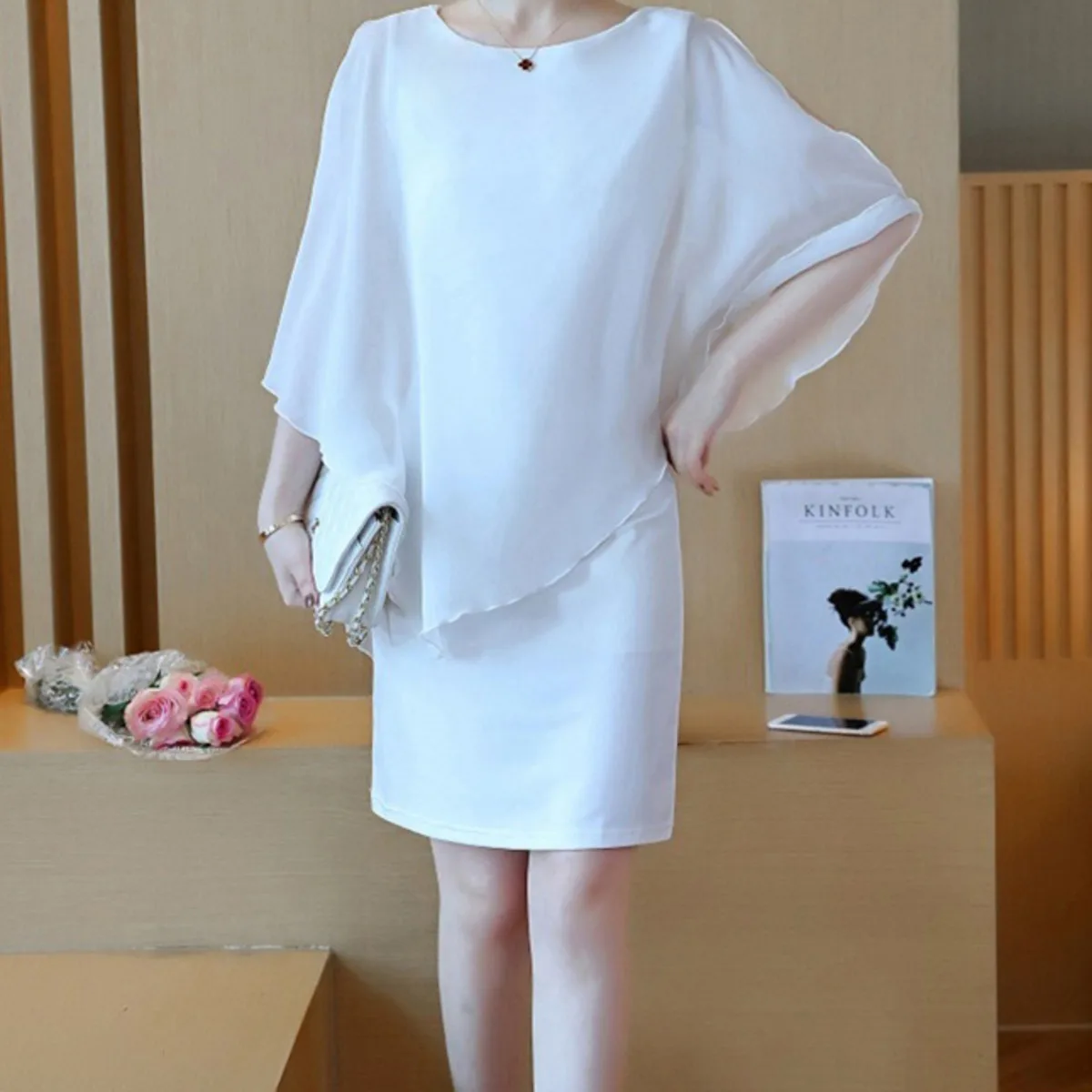 BacklakeGirls Elegant Fake Two Pieces Plus Size Cocktail Dresses Women Loose Chiffon Party Formal Dress Vestido Fiesta Mujer
BacklakeGirls Elegant Fake Two Pieces Plus Size Cocktail Dresses Women Loose Chiffon Party Formal Dress Vestido Fiesta Mujer