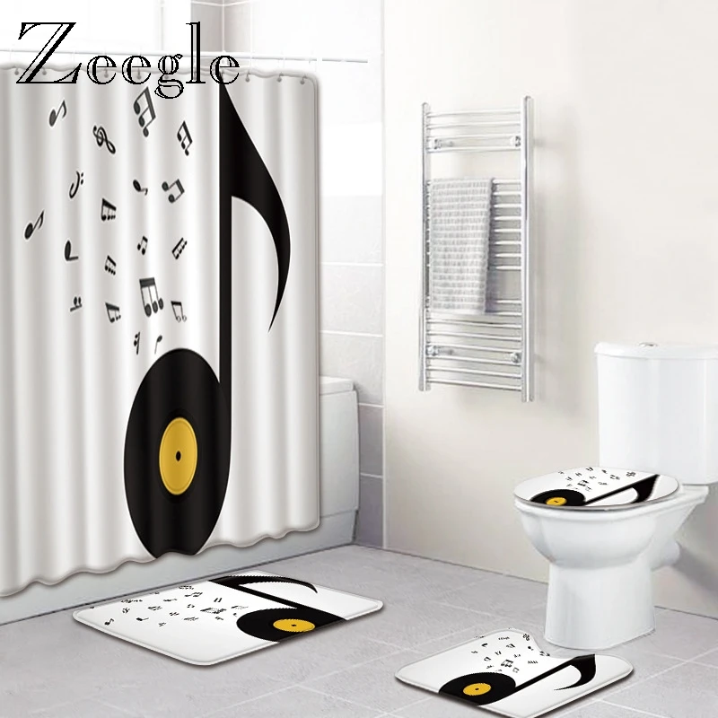 Musical Printed Bath Mat with Shower Curtain Set Home Decor Toilet Carpet Bathroom Mat Microfiber Bathroom Foot Mat Bath Carpet
Musical Printed Bath Mat with Shower Curtain Set Home Decor Toilet Carpet Bathroom Mat Microfiber Bathroom Foot Mat Bath Carpet