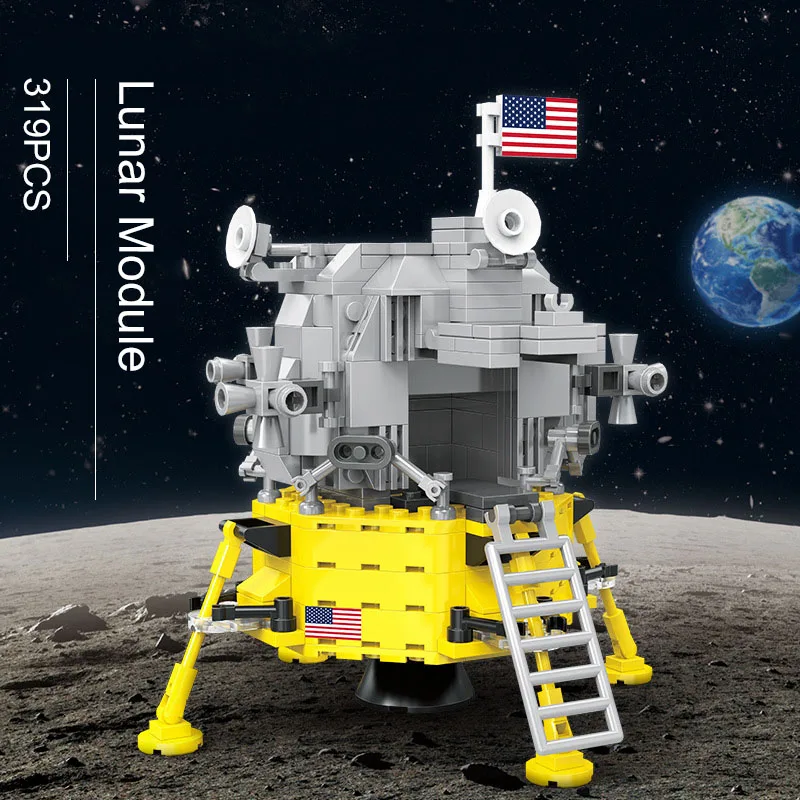 Technic Creator Apollos 11 Saturn V Rocket Lunar Module Building Blocks Aerospace City MOC Technical Model Bricks KidsToy Gifts
Technic Creator Apollos 11 Saturn V Rocket Lunar Module Building Blocks Aerospace City MOC Technical Model Bricks KidsToy Gifts