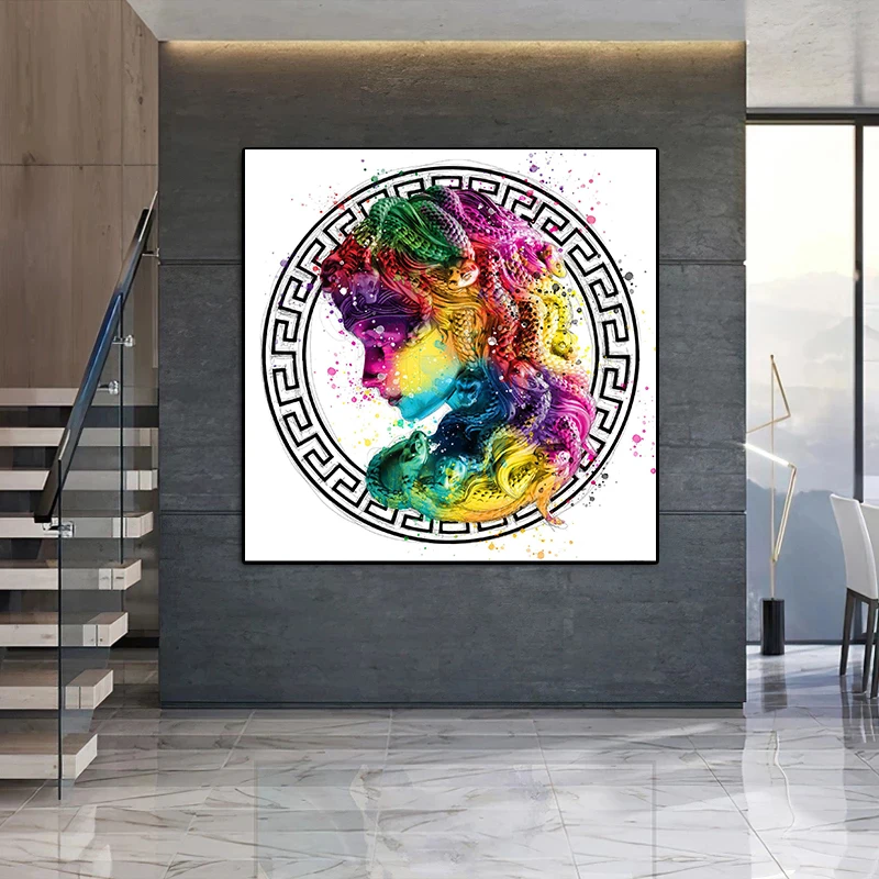 Красочная картина Medusa в Contemplation, абстрактный красочный постер и печать, Настенная картина для гостиной, домашний декор
Красочная картина Medusa в Contemplation, абстрактный красочный постер и печать, Настенная картина для гостиной, домашний декор