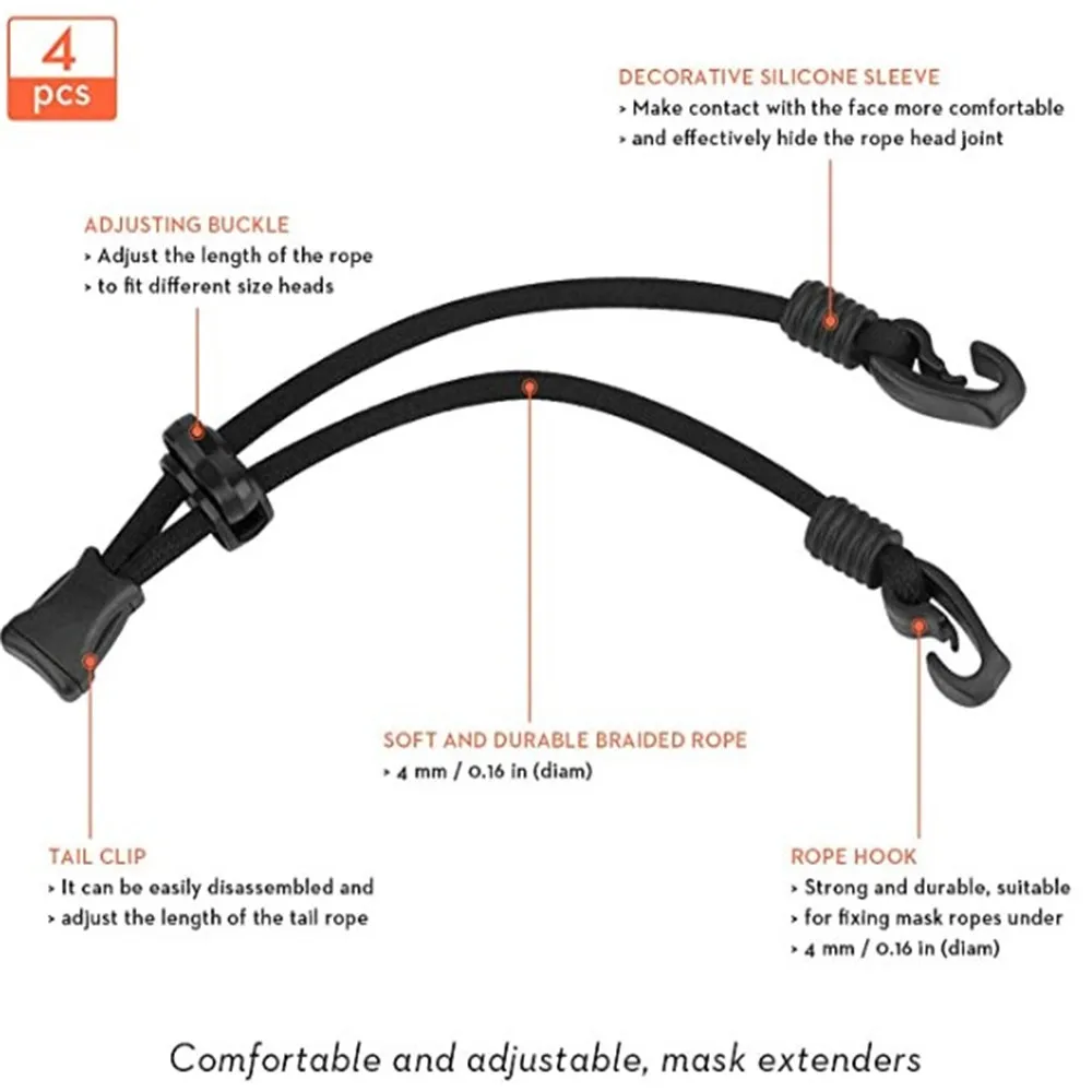 1PC Mask Extender Anti-tightening Ear Protector Holder Mask Ear Rope Extenders Adjustment Buckle Black Hook Belt
1PC Mask Extender Anti-tightening Ear Protector Holder Mask Ear Rope Extenders Adjustment Buckle Black Hook Belt