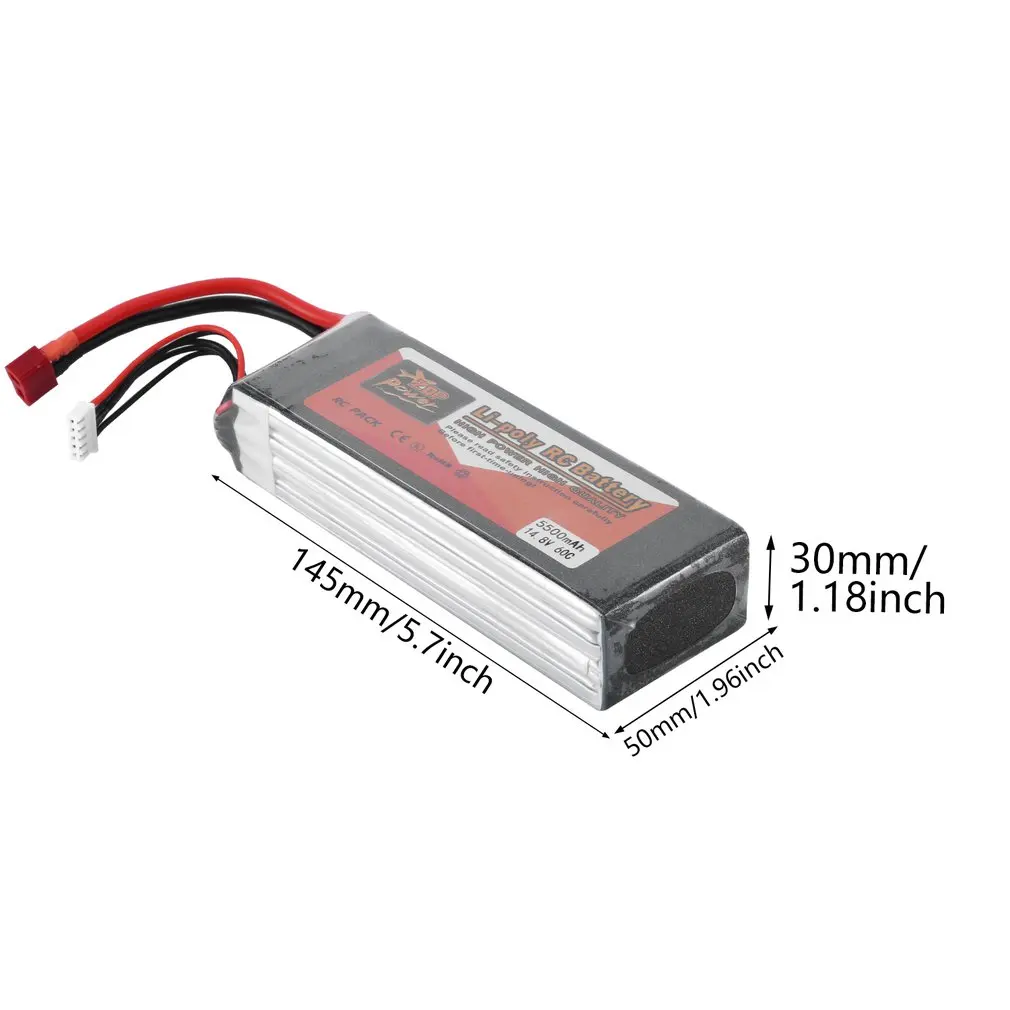 ZOP Power 14.8V 60C 5500mAh T Plug XT60 Plug JX9050135 Lipo Battery Rechargeable Battery For RC Racing RC Aircraft
ZOP Power 14.8V 60C 5500mAh T Plug XT60 Plug JX9050135 Lipo Battery Rechargeable Battery For RC Racing RC Aircraft