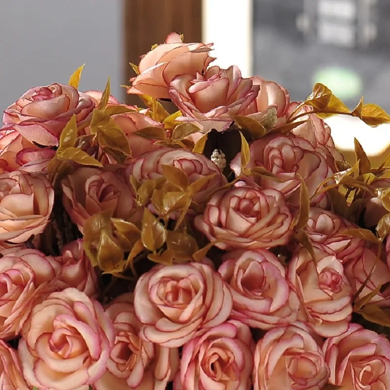 3Pcs 1 Bouquet 10 Heads Artificial Rose Flowers Camellia Silk Fake Flower flores for DIY Home Garden Wedding Decoration
3Pcs 1 Bouquet 10 Heads Artificial Rose Flowers Camellia Silk Fake Flower flores for DIY Home Garden Wedding Decoration