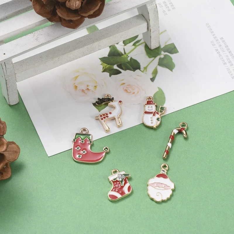 1 Set Christmas Theme Alloy Enamel Pendants Charms Christmas Tree Snowman Father Christmas for Jewelry Making DIY Bracelet
1 Set Christmas Theme Alloy Enamel Pendants Charms Christmas Tree Snowman Father Christmas for Jewelry Making DIY Bracelet