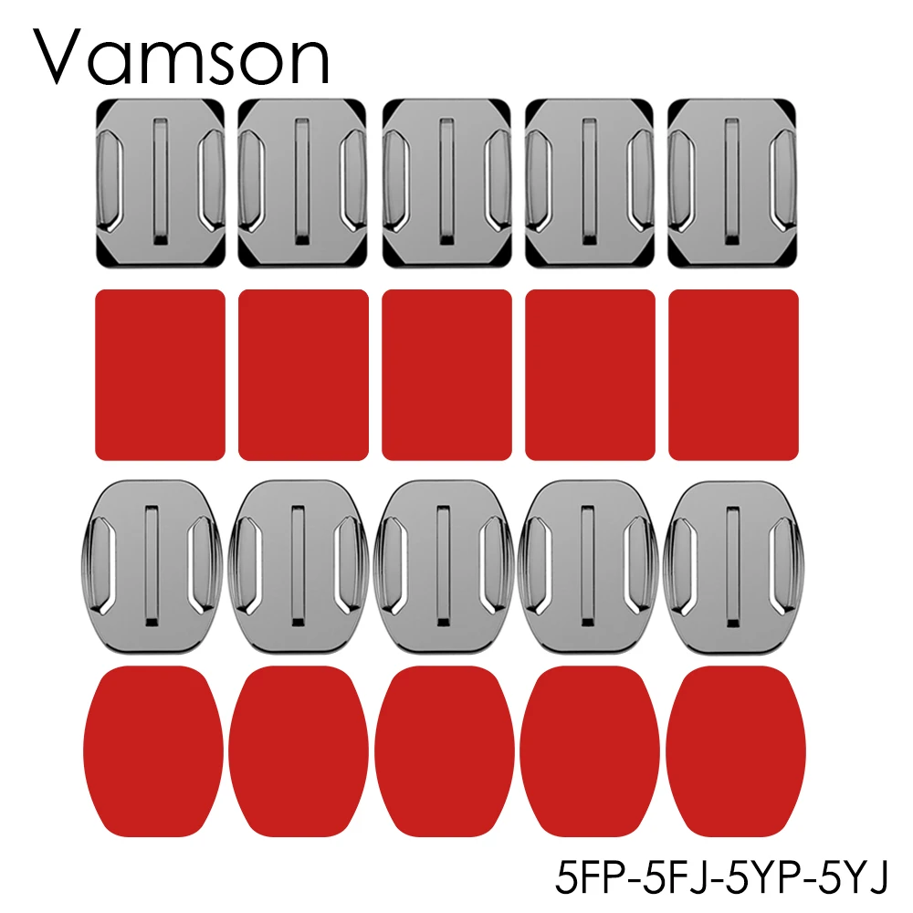 Vamson крепления на клейкой основе 3M Клейкой Ленте GoPro Hero 9 8 7 6 5 4 для DJI OSMO экшн