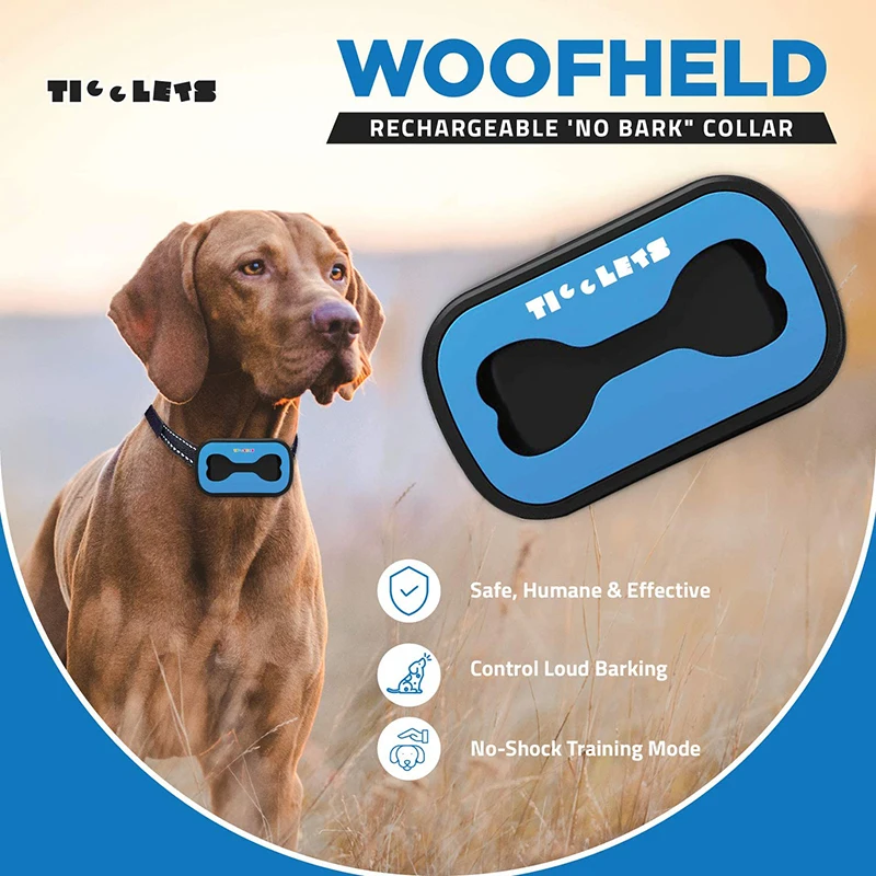 SUCHME Dog Training Tools Rechargeable Dog No Bark Collar Smart Detection for Small Medium Large Dogs Easy-to-Use Waterproof 53
SUCHME Dog Training Tools Rechargeable Dog No Bark Collar Smart Detection for Small Medium Large Dogs Easy-to-Use Waterproof 53