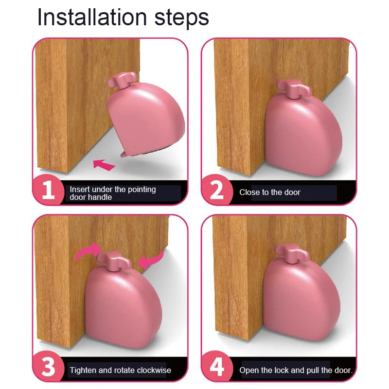 Safety Zinc Alloy Door Stoppers for Bedroom Hotel Home Bar Security Jammer DC120
Safety Zinc Alloy Door Stoppers for Bedroom Hotel Home Bar Security Jammer DC120