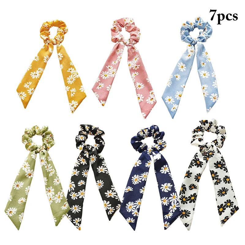 7PCS Little Daisy Hair Scrunchies Ribbon Bow Long Satin Ponytail Scarf Hair Tie Women Girls Elastic Hair Bands Hair Accessories
7PCS Little Daisy Hair Scrunchies Ribbon Bow Long Satin Ponytail Scarf Hair Tie Women Girls Elastic Hair Bands Hair Accessories