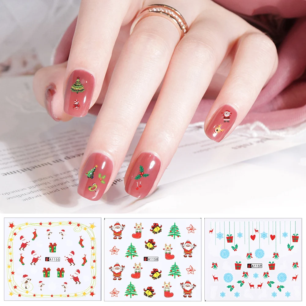 New 48sheets Nail Art Water Decals Christmas Manicure Transfer Stickers Nail Art Decoration Nail Accessories Snowflake and Elk
New 48sheets Nail Art Water Decals Christmas Manicure Transfer Stickers Nail Art Decoration Nail Accessories Snowflake and Elk
