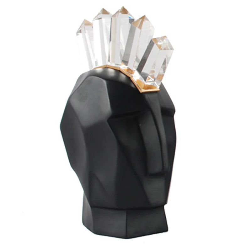 Nordic Metal Iron Art Craftwork Abstraction Geometry Figure Head Portraits Crystal Sculpture Living Room Bedside Table X2178
Nordic Metal Iron Art Craftwork Abstraction Geometry Figure Head Portraits Crystal Sculpture Living Room Bedside Table X2178