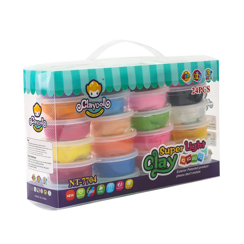 24-Color Ultra-Light Clay Set Educational Early Education Toys Plasticene Clay Wholesale Space Colored Clay
24-Color Ultra-Light Clay Set Educational Early Education Toys Plasticene Clay Wholesale Space Colored Clay