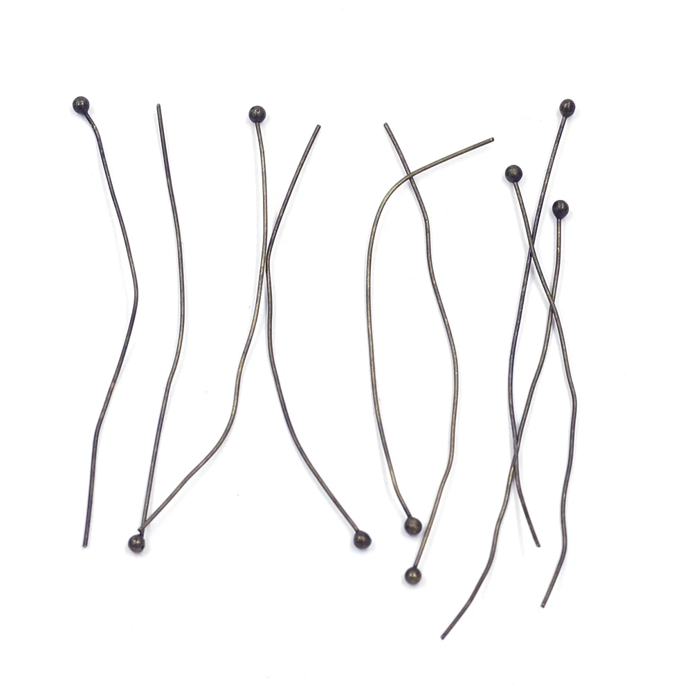 100Pcs Copper Ball Head Pins Bronze Tone For Handmade Charms Craft Jewelry DIY Findings 50x0.5mm
100Pcs Copper Ball Head Pins Bronze Tone For Handmade Charms Craft Jewelry DIY Findings 50x0.5mm
