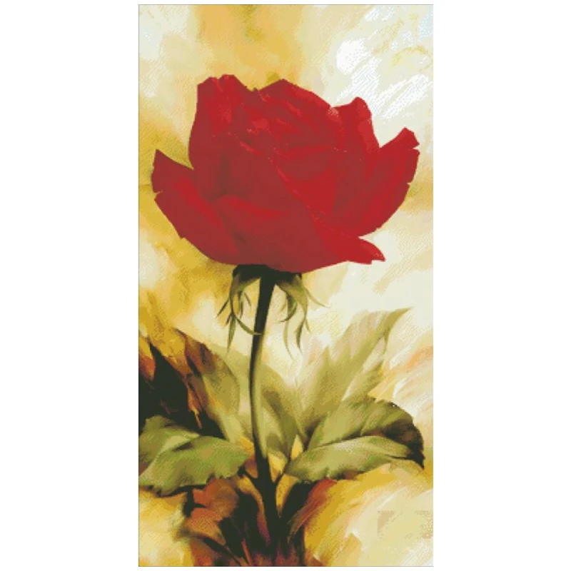 One-red rose cross stitch package big bloom 18ct 14ct 11ct cloth cotton thread embroidery DIY handmade needlework
One-red rose cross stitch package big bloom 18ct 14ct 11ct cloth cotton thread embroidery DIY handmade needlework