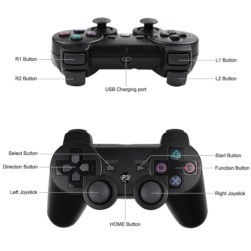 PS3 Controller Support Bluetooth Wireless Gamepad for Play Station 3 Joystick Console forPS3 Controle For PC
PS3 Controller Support Bluetooth Wireless Gamepad for Play Station 3 Joystick Console forPS3 Controle For PC