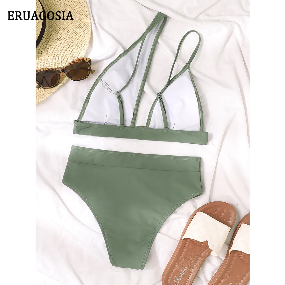 Sexy One Shoulder Swimwear Women Bikini 2021 High Waist Swimsuit 2 Pieces Set Female Bathing Suit Summer Push Up Beach Wear
Sexy One Shoulder Swimwear Women Bikini 2021 High Waist Swimsuit 2 Pieces Set Female Bathing Suit Summer Push Up Beach Wear