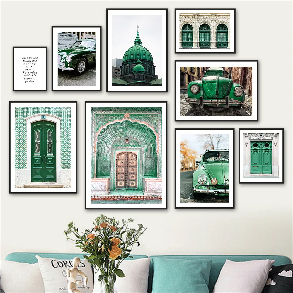Retro Car Green Wall Art Canvas Painting Islamic Old Door Muslim Architecture Poster Quotes Print Pictures Living Room Decor
Retro Car Green Wall Art Canvas Painting Islamic Old Door Muslim Architecture Poster Quotes Print Pictures Living Room Decor