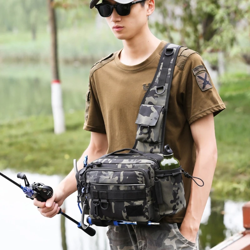 Multifunctional Outdoor Fishing Tackle Bag Waterproof Shoulder Crossbody Fish Lures Waist Pack Gear Utility Storage Package
Multifunctional Outdoor Fishing Tackle Bag Waterproof Shoulder Crossbody Fish Lures Waist Pack Gear Utility Storage Package