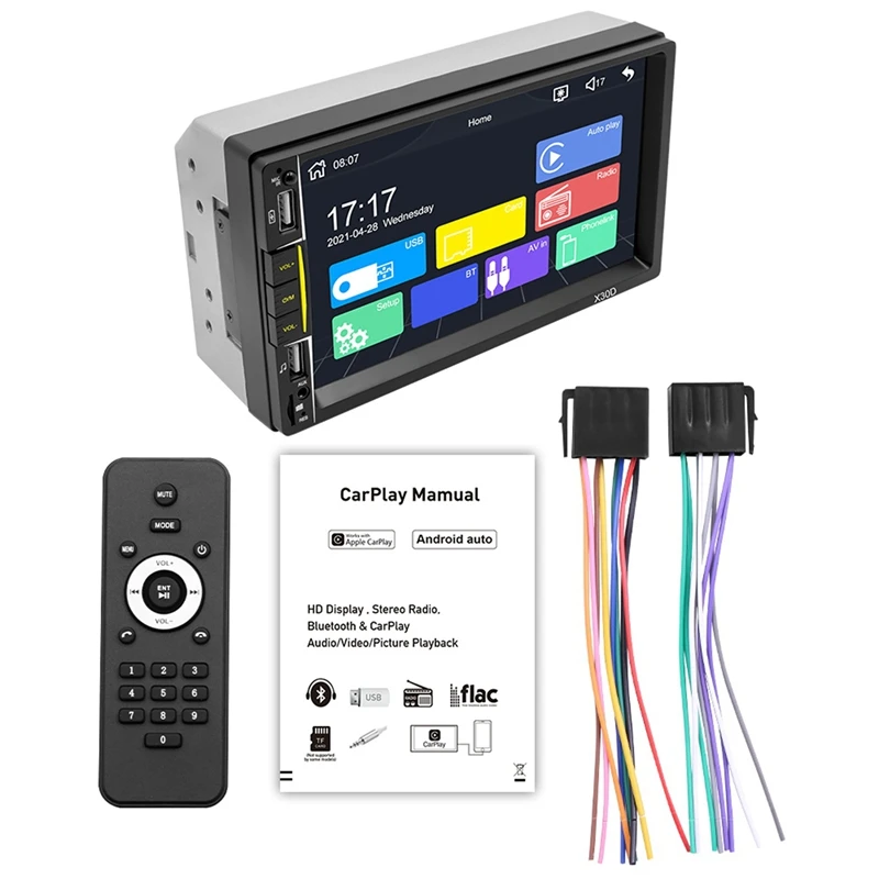 7 Inch Car MP5 Player 2 DIN Car Stereo MP5 Player HD Contact Screen for Android AUTO/Apple CarPlay X30D Car Player
7 Inch Car MP5 Player 2 DIN Car Stereo MP5 Player HD Contact Screen for Android AUTO/Apple CarPlay X30D Car Player