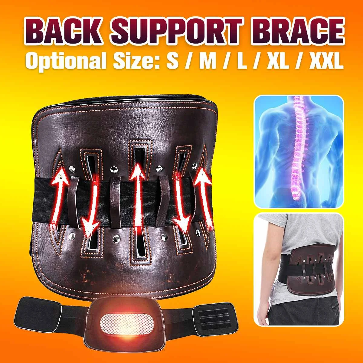 Self-heating Leather Waist Belt protect lumbar Slimming Lower Back Support Waist Lumbar Brace Backache Pain Relief Health Care
Self-heating Leather Waist Belt protect lumbar Slimming Lower Back Support Waist Lumbar Brace Backache Pain Relief Health Care