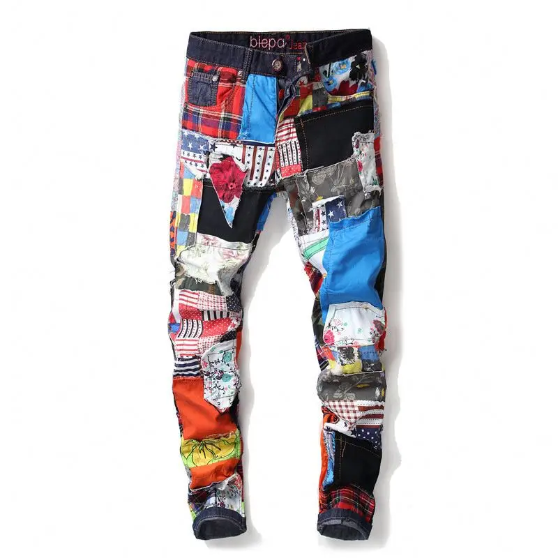 Fashion Designer Hip Hop Jeans Men Straight Printed Cotton Men's Jean Ripped Denim Pants Y11044
Fashion Designer Hip Hop Jeans Men Straight Printed Cotton Men's Jean Ripped Denim Pants Y11044