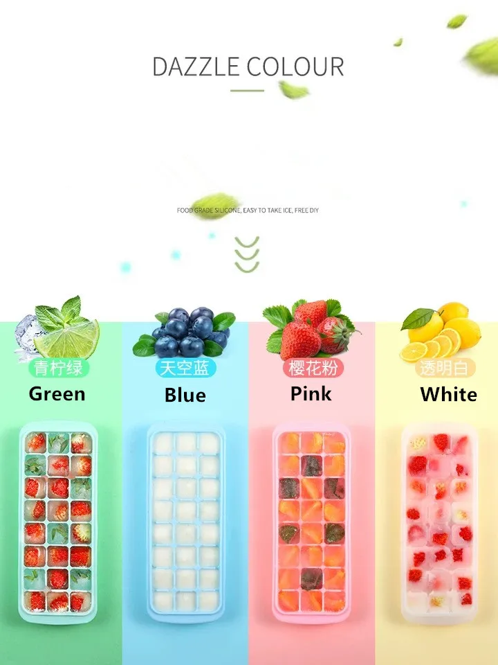 24/36 Grids Ice Cube Maker Silicone Ice Cube Box Tray With Lid Cover Easy Release for Beer Bar Kitchen Tool Accessories
24/36 Grids Ice Cube Maker Silicone Ice Cube Box Tray With Lid Cover Easy Release for Beer Bar Kitchen Tool Accessories