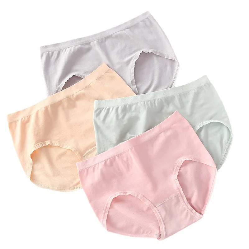 4pcs/Pack Mide Waist Women's Underwear Cotton Seamless Comfort Intimates Panty Lace Panties Underpants Lace Briefs 
4pcs/Pack Mide Waist Women's Underwear Cotton Seamless Comfort Intimates Panty Lace Panties Underpants Lace Briefs