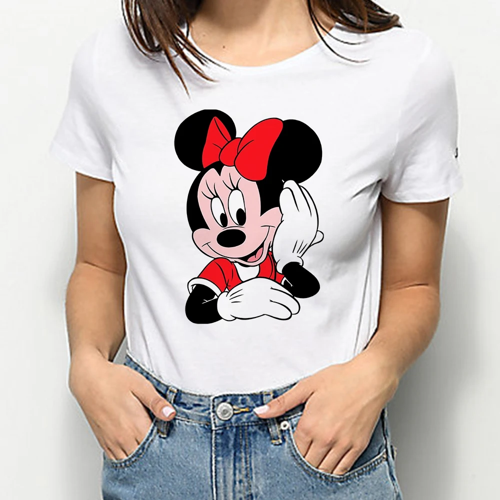 Summer Woman TShirt Kawaii Minnie Mouse Graphic Top Harajuku Casual O-neck Female Short-Sleeved Fashion Tee Couple Clothes
Summer Woman TShirt Kawaii Minnie Mouse Graphic Top Harajuku Casual O-neck Female Short-Sleeved Fashion Tee Couple Clothes