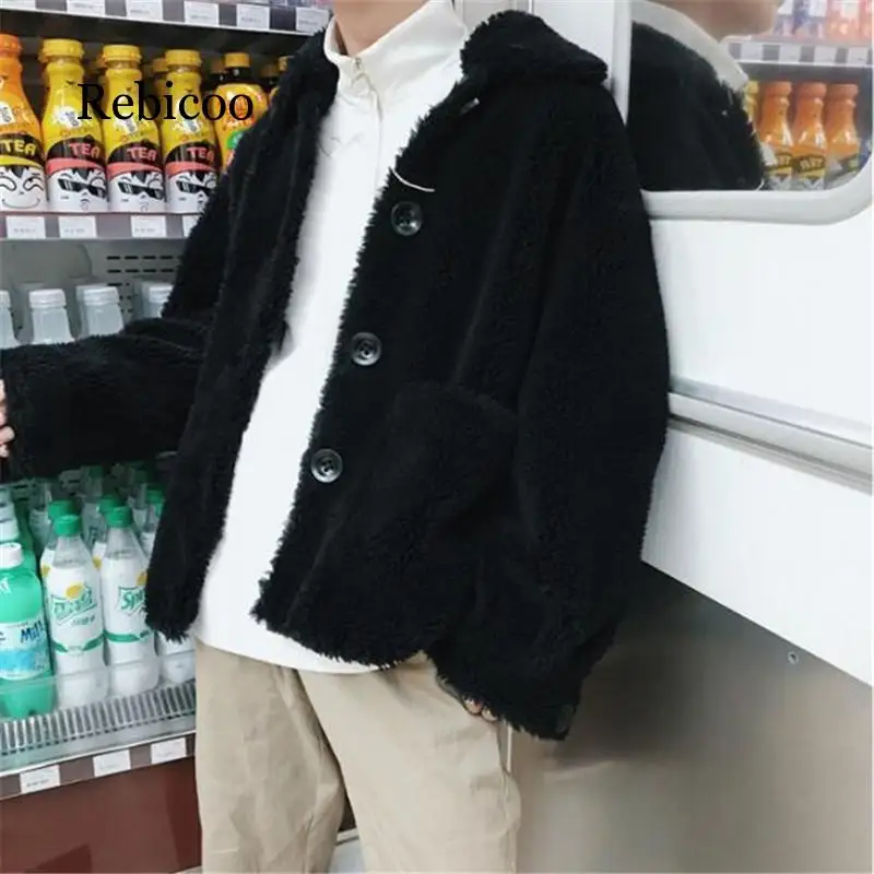 Autumn and winter fashion 2019 super quality lamb wool coat men's plush thick single-breasted jacket
Autumn and winter fashion 2019 super quality lamb wool coat men's plush thick single-breasted jacket
